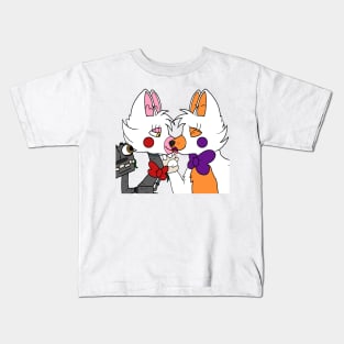 Lesbian Foxes 2 - Mangle and Lolbit Kids T-Shirt
